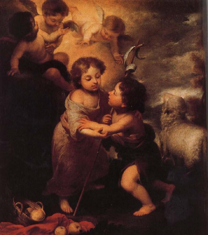 Bartolome Esteban Murillo Childhood of Christ and John the Baptist oil painting image